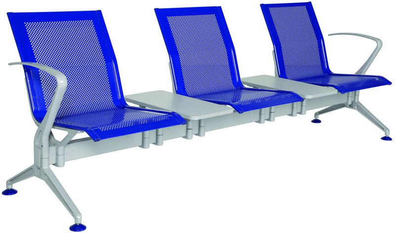 Chrom 540 Bekleme Koltuğu Üçlü Yan Kollu Ara Sehpalı Döşemesiz